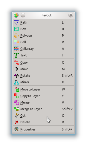 layouteditor select element